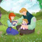 Anne & Kristoff, de la Reine des neiges 