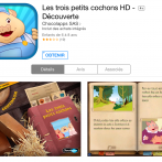 Appli pour une histoire : Les Trois petits Cochons / Voir en animation cette célèbre histoire
